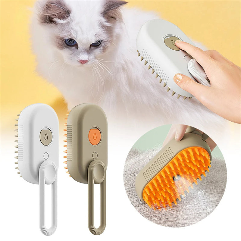 3-in-1 Electric Steam Pet Brush from Pawtastic store