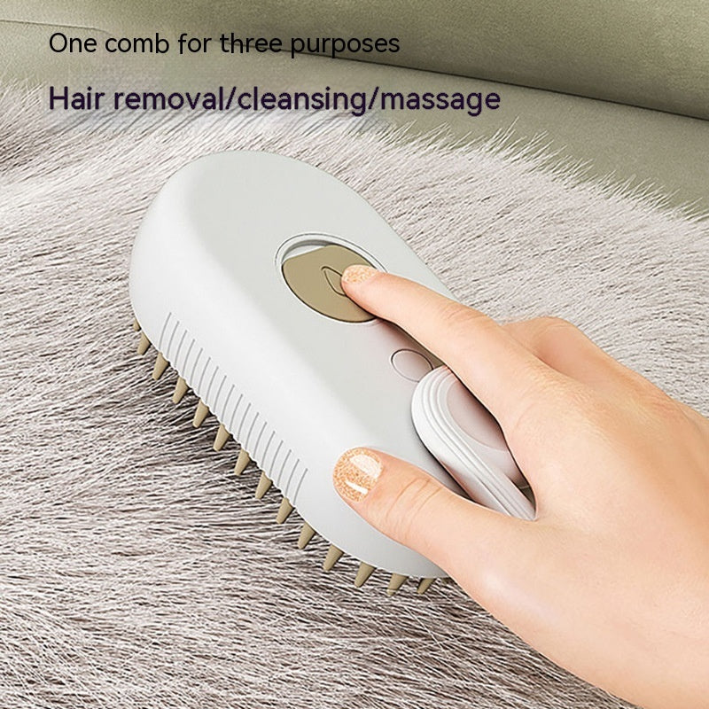3-in-1 Electric Steam Pet Brush from Pawtastic store