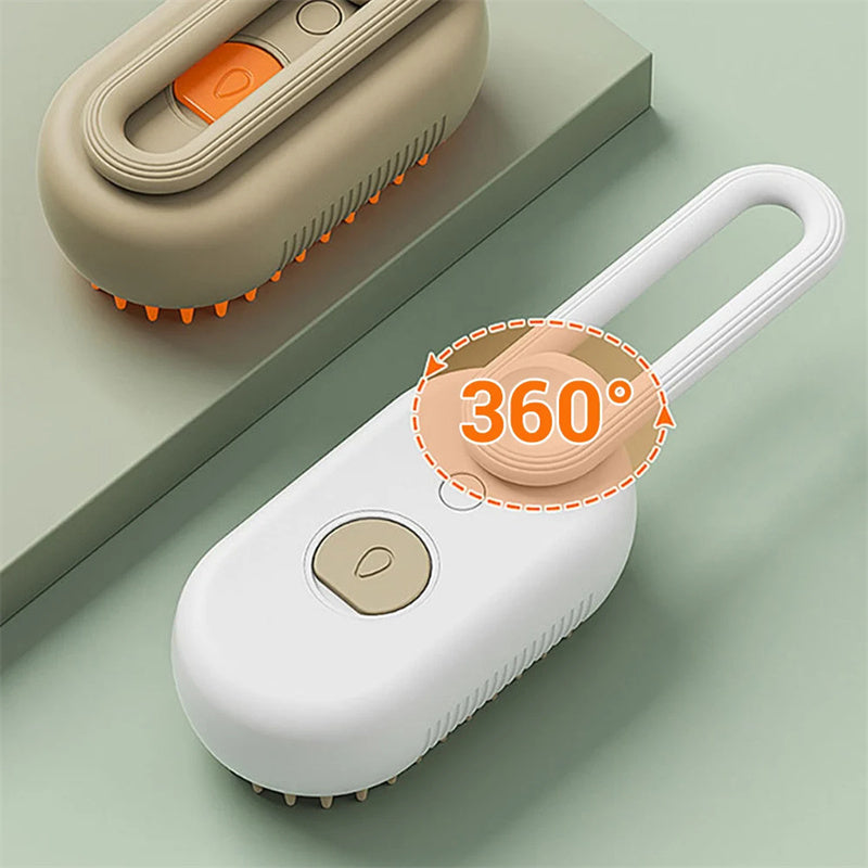 3-in-1 Electric Steam Pet Brush from Pawtastic store