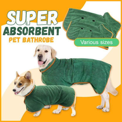 Absorbent Pet Bathrobe