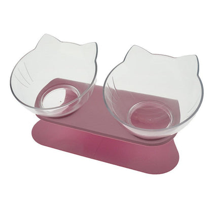 Non Slip Double Cat Bowl from pawtastic store